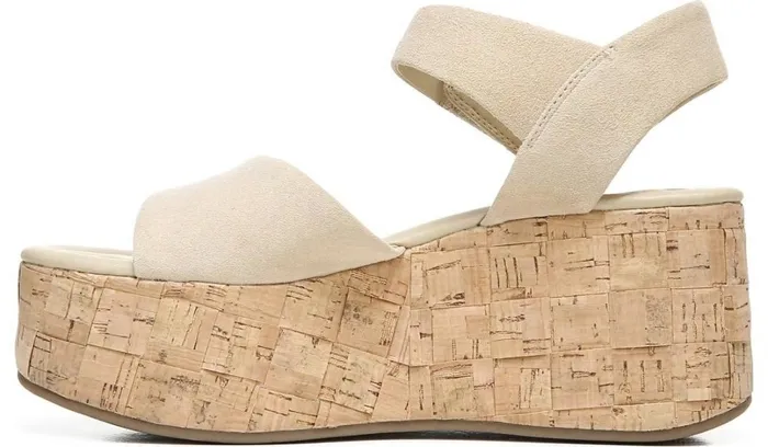 Sandals Women Franco Sarto Sarto Demi 2 Platform Wedge Sandal Sand Suede
