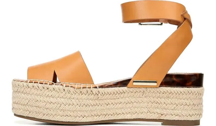 Sandals Women Franco Sarto Sarto Lexie Espadrille Platform Sandal Camel Leather