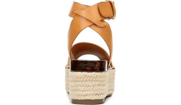 Sandals Women Franco Sarto Sarto Lexie Espadrille Platform Sandal Camel Leather