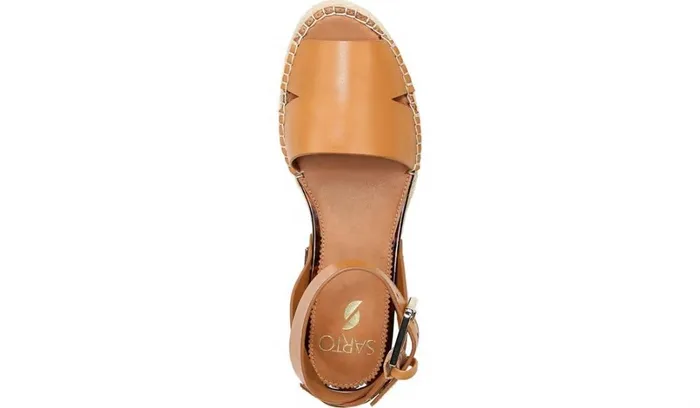 Sandals Women Franco Sarto Sarto Lexie Espadrille Platform Sandal Camel Leather