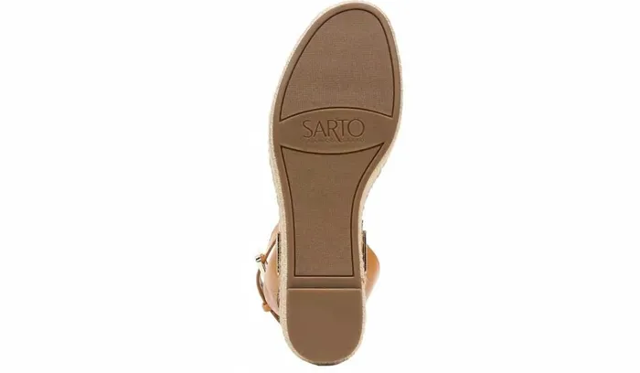 Sandals Women Franco Sarto Sarto Lexie Espadrille Platform Sandal Camel Leather
