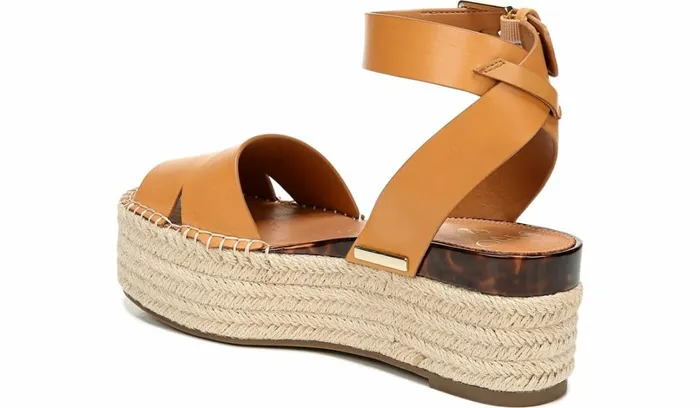 Sandals Women Franco Sarto Sarto Lexie Espadrille Platform Sandal Camel Leather