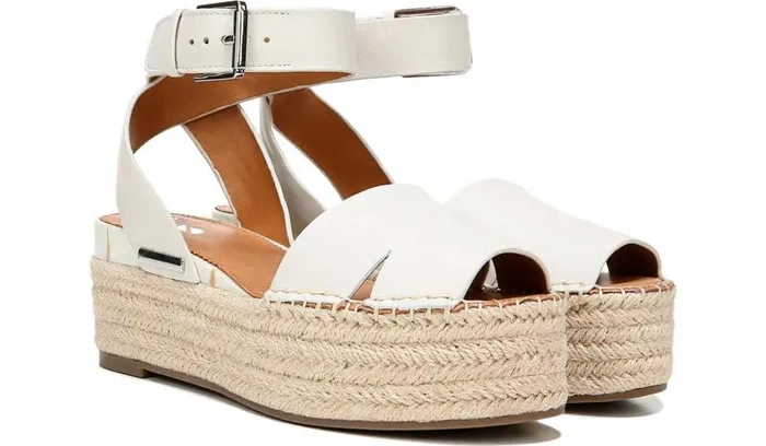 Sandals Women Franco Sarto Sarto Lexie Espadrille Platform Sandal Putty Leather