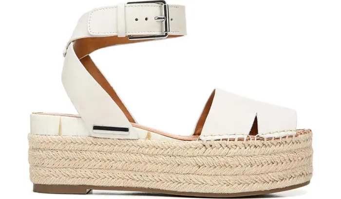 Sandals Women Franco Sarto Sarto Lexie Espadrille Platform Sandal Putty Leather