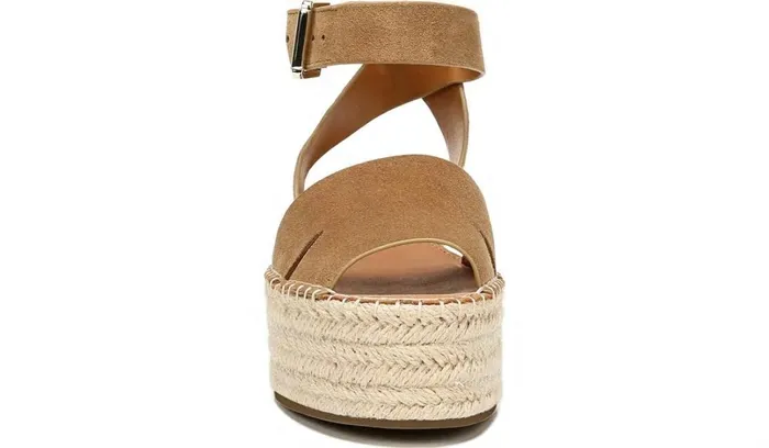 Sandals Women Franco Sarto Sarto Lexie Espadrille Platform Sandal Toasted Barley Suede