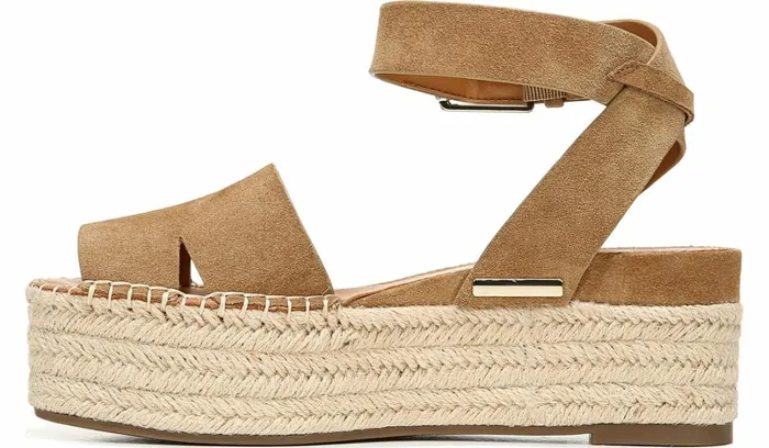 Sandals Women Franco Sarto Sarto Lexie Espadrille Platform Sandal Toasted Barley Suede