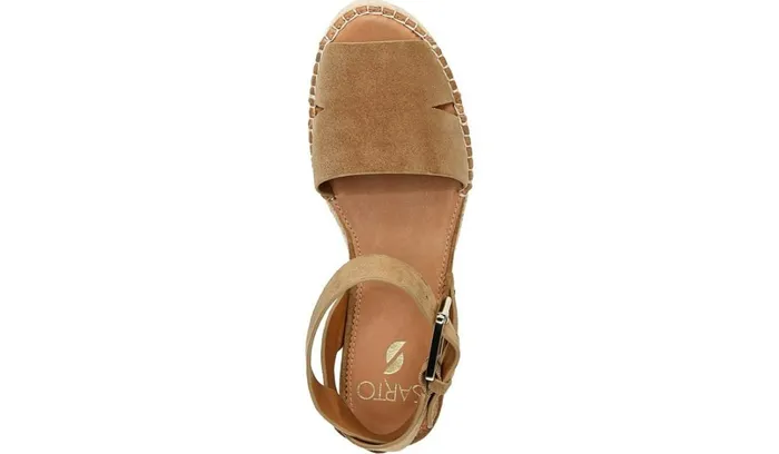 Sandals Women Franco Sarto Sarto Lexie Espadrille Platform Sandal Toasted Barley Suede