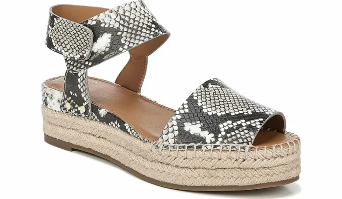Sandals Women Franco Sarto Sarto Oak Espadrille Sandal Natural Snake Print Leather Sandals Women Franco Sarto Sarto Oak Espadrille Sandal Natural Snake Print Leather