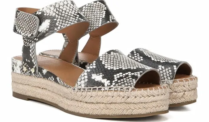 Sandals Women Franco Sarto Sarto Oak Espadrille Sandal Natural Snake Print Leather Sandals Women Franco Sarto Sarto Oak Espadrille Sandal Natural Snake Print Leather