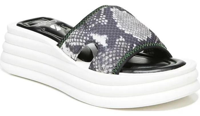 Sandals Women Franco Sarto Sarto Vina 2 Platform Slide Sandal Roccia Mesh