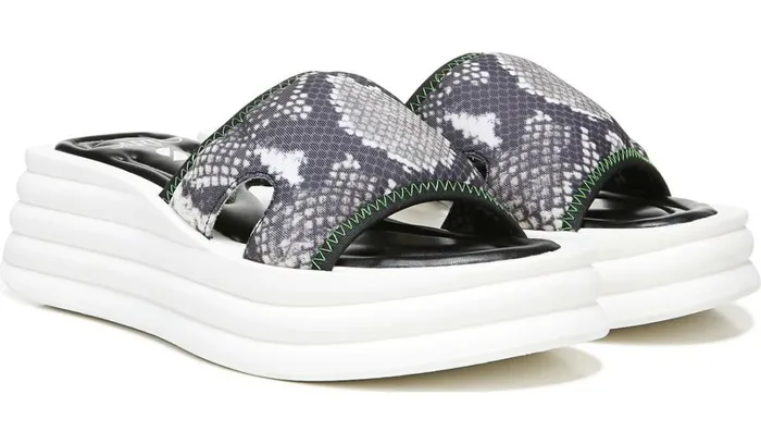 Sandals Women Franco Sarto Sarto Vina 2 Platform Slide Sandal Roccia Mesh