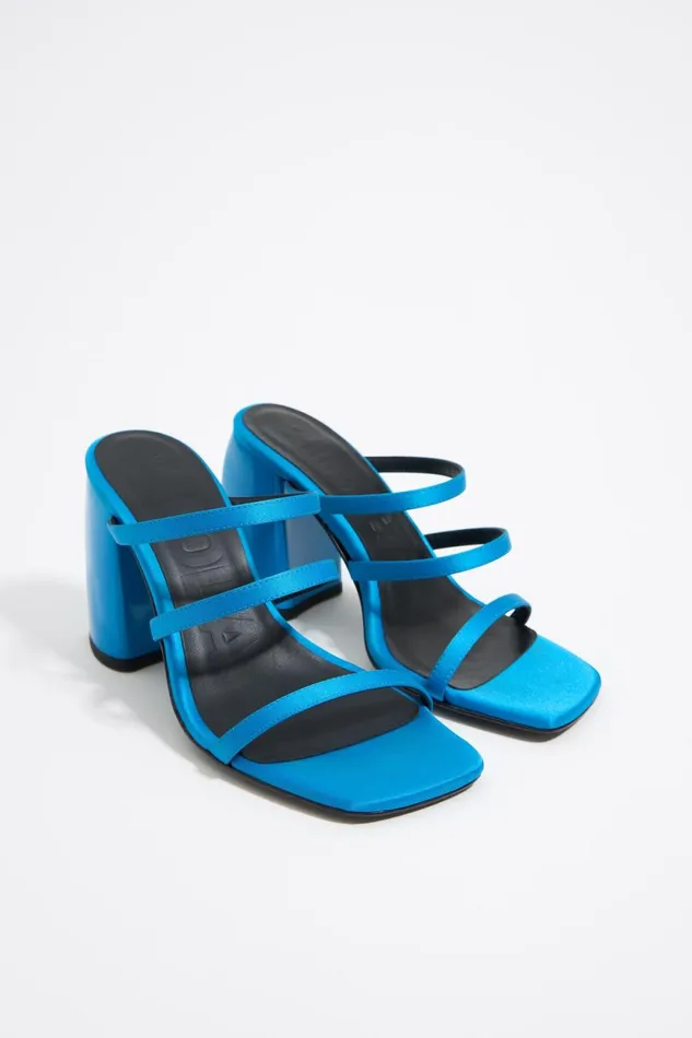 Satin Blue Heel Sandal Blue Women Bimba Y Lola Sandals Satin Blue Heel Sandal Blue Women Bimba Y Lola Sandals
