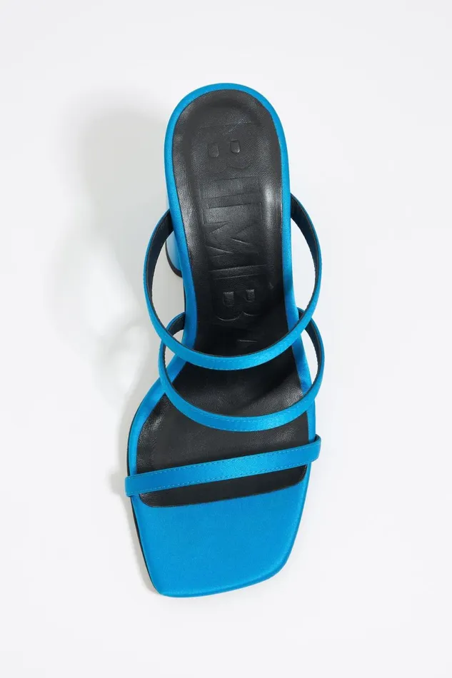 Satin Blue Heel Sandal Blue Women Bimba Y Lola Sandals Satin Blue Heel Sandal Blue Women Bimba Y Lola Sandals