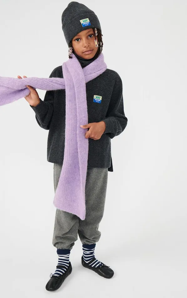 Scarf East Melange Parme Kids American Vintage