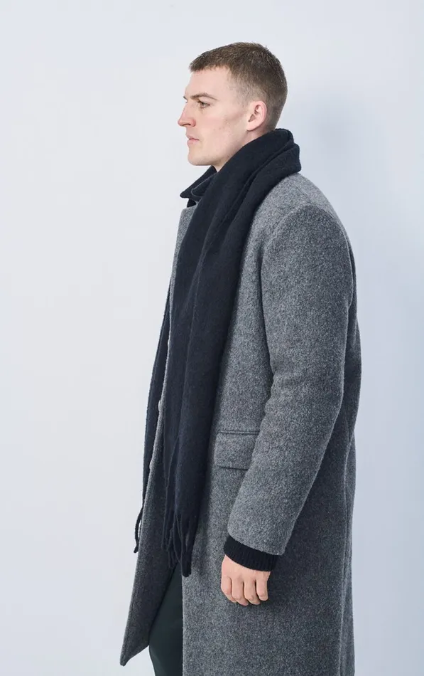 Scarf Hizlaw Melange Charcoal WomenMen American Vintage Scarves And Shawls Scarf Hizlaw Melange Charcoal WomenMen American Vintage Scarves And Shawls