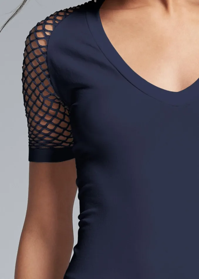 SEAMLESS TOP Navy Women VENUS Venus Basics Tops