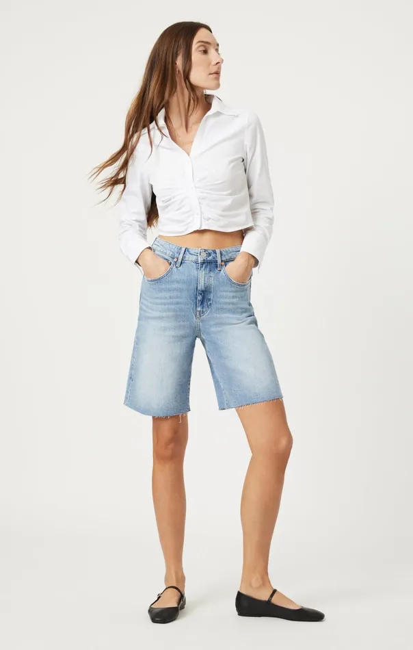 Selina Shorts In Light Used Recycled Blue Women Mavi Jeans Shorts