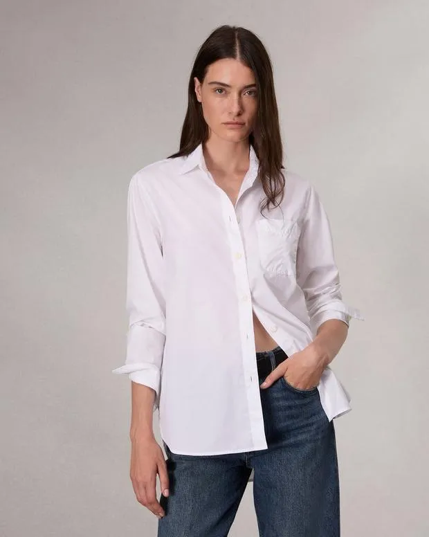 Shirts and Tops Women Rag and Bone Maxine Poplin Shirt White