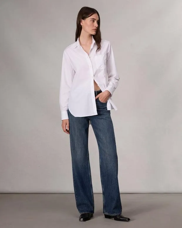 Shirts and Tops Women Rag and Bone Maxine Poplin Shirt White
