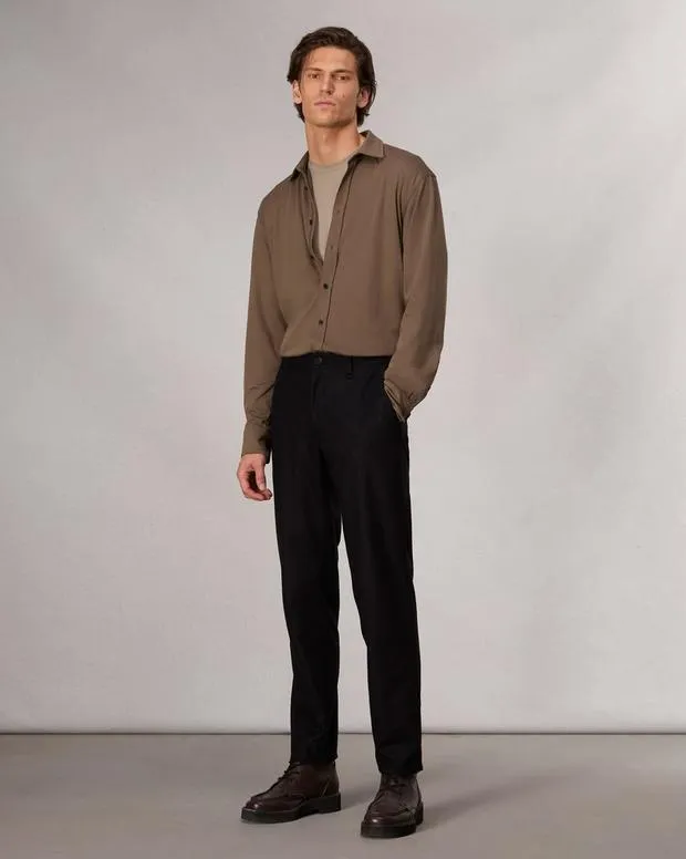 Shirts Men Rag and Bone Tomlin Cotton Shirt Army