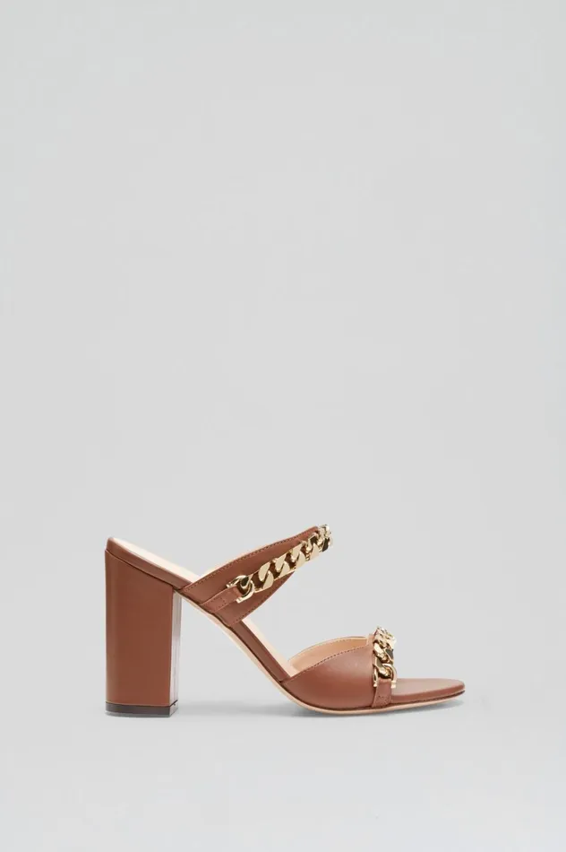 Shoes Women Scanlan Theodore SANDAL WITH CHAINS DETAIL 95 Cocoa Shoes Women Scanlan Theodore SANDAL WITH CHAINS DETAIL 95 Cocoa