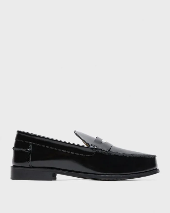 Shoes Women Theory City Loafer In Leather Black