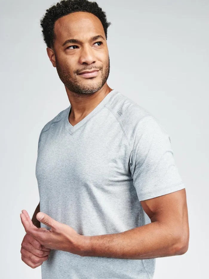 Short Sleeve TShirts Men Tasc Performance Carrollton Fitness VNeck TShirt