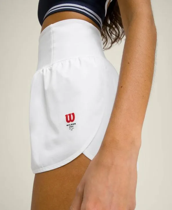 Shorts Women Wilson Split Court Short Bright White Shorts Women Wilson Split Court Short Bright White