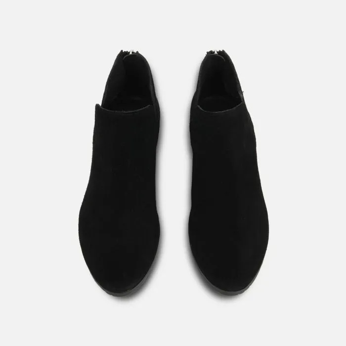 Side Skip Suede Ankle Bootie Black Women Kenneth Cole Boots Booties
