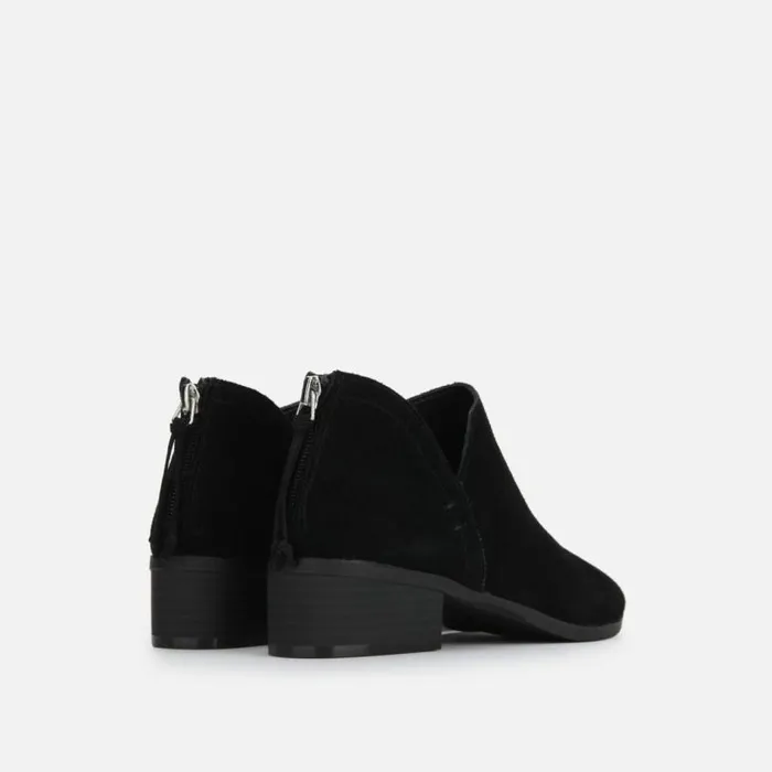 Side Skip Suede Ankle Bootie Black Women Kenneth Cole Boots Booties