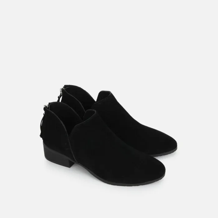 Side Skip Suede Ankle Bootie Black Women Kenneth Cole Boots Booties