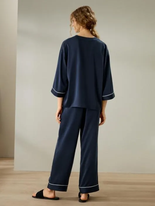 Silk Suede Pullover Pajama Set Women Lilysilk Pajamas