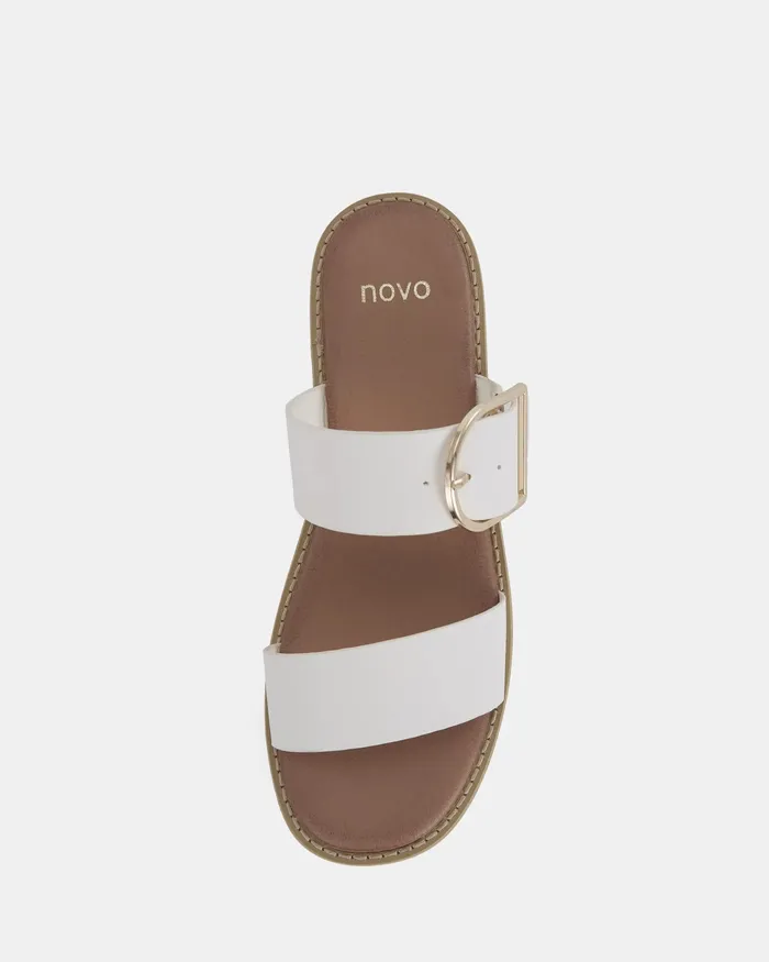 Slides NOVO Shoes Women BRYN WHITE
