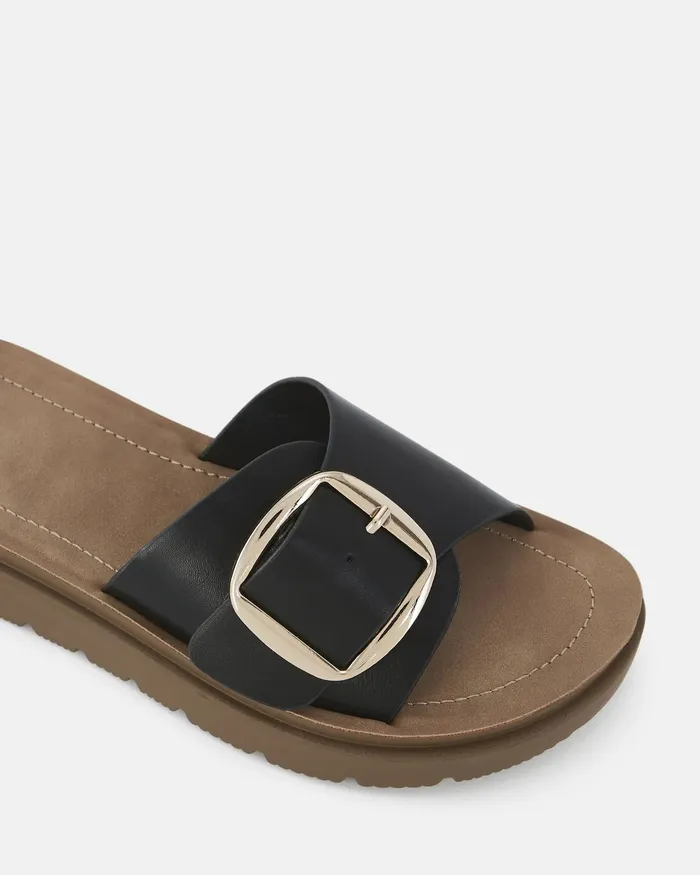 Slides STORI BLACK Flatform 8211 NOVO Shoes Women