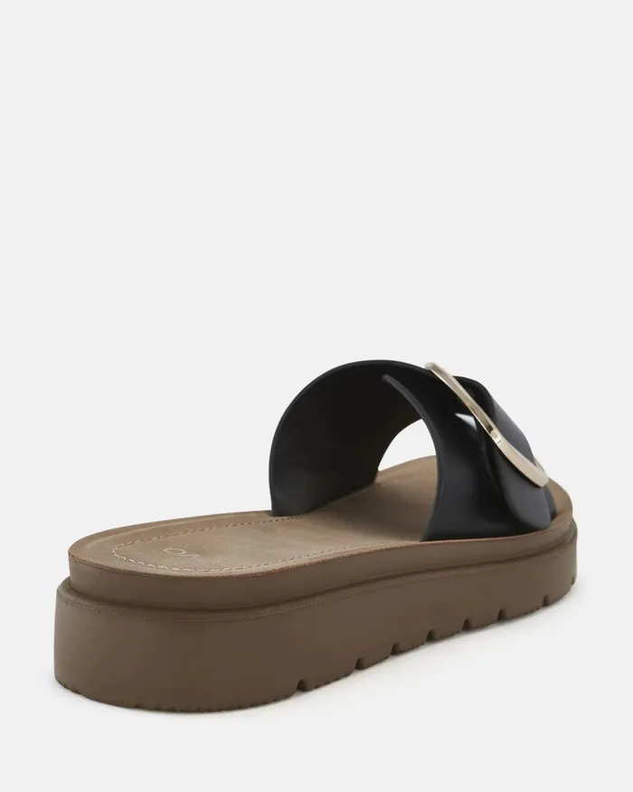 Slides STORI BLACK Flatform 8211 NOVO Shoes Women