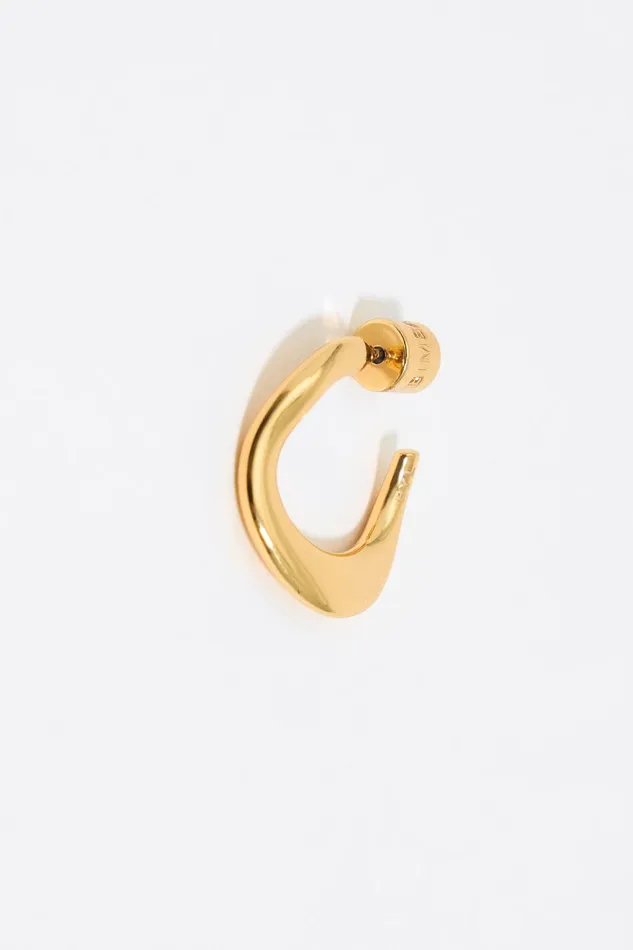 Small Gold Irregular Hoop Earrings Gold Women Bimba Y Lola Jewelry Small Gold Irregular Hoop Earrings Gold Women Bimba Y Lola Jewelry