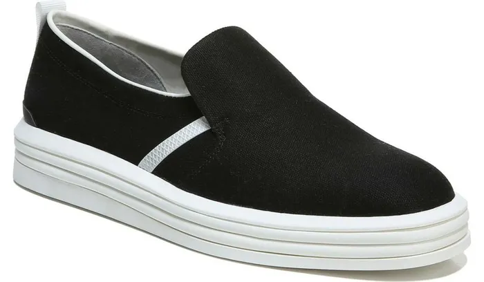 Sneakers Women Franco Sarto Franco Maldives Slip On Sneaker Black Canvas
