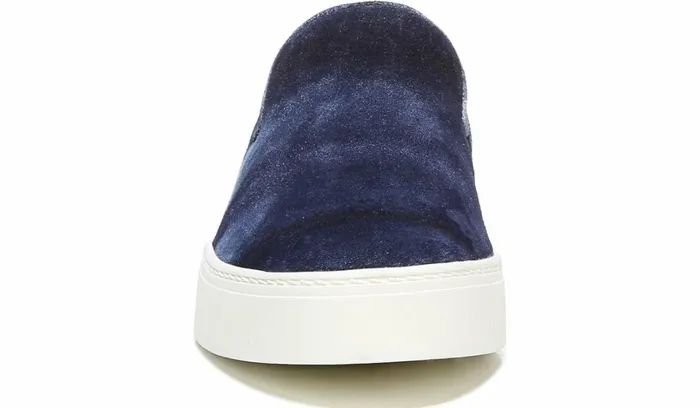 Sneakers Women Franco Sarto Sarto Debra 3 Platform Slip On Sneaker Indigo Suede