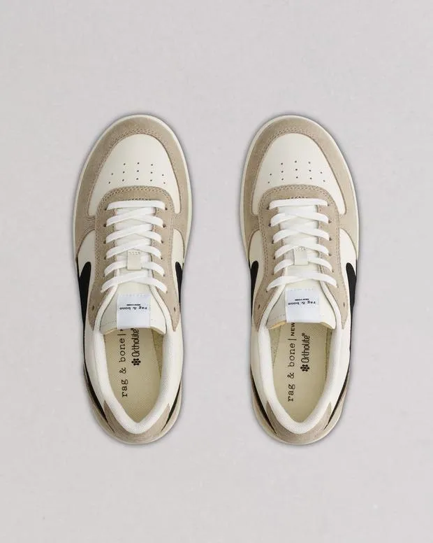 Sneakers Women Rag and Bone Retro Court Leather Sneaker Turtle Dove Light Sand