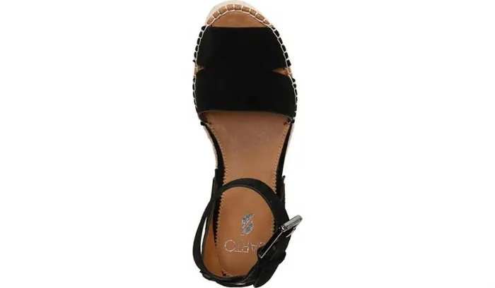 Spadrilles Women Franco Sarto Sarto Lexie Espadrille Platform Sandal Black Suede