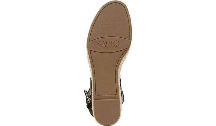 Spadrilles Women Franco Sarto Sarto Lexie Espadrille Platform Sandal Black Suede