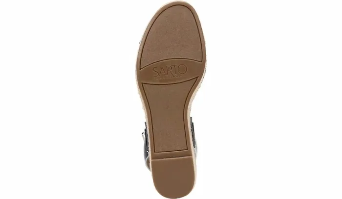 Spadrilles Women Franco Sarto Sarto Lexie Espadrille Platform Sandal Navy Leather