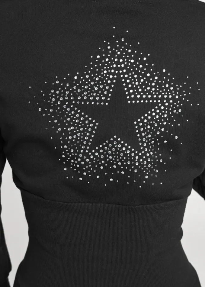 SPARKLE STAR SKATER DRESS Black Women VENUS Dresses