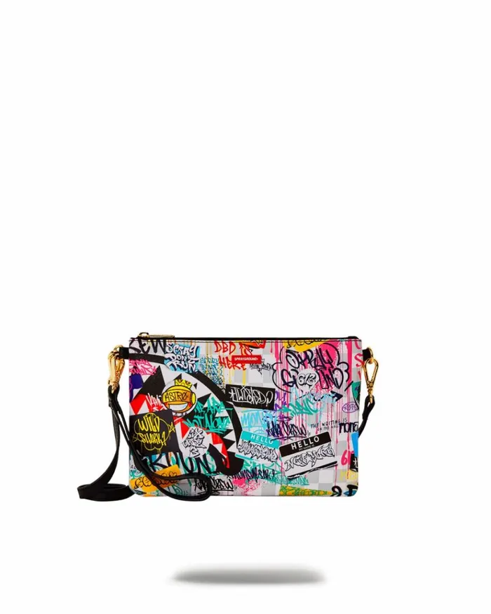 SPRAYGROUND CREATE ANOTHER DAY CROSSOVER CLUTCH W SHOULDER STRAP Bags