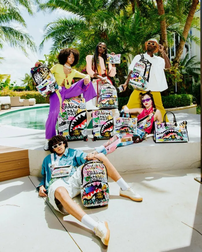 SPRAYGROUND CREATE ANOTHER DAY CROSSOVER CLUTCH W SHOULDER STRAP Bags