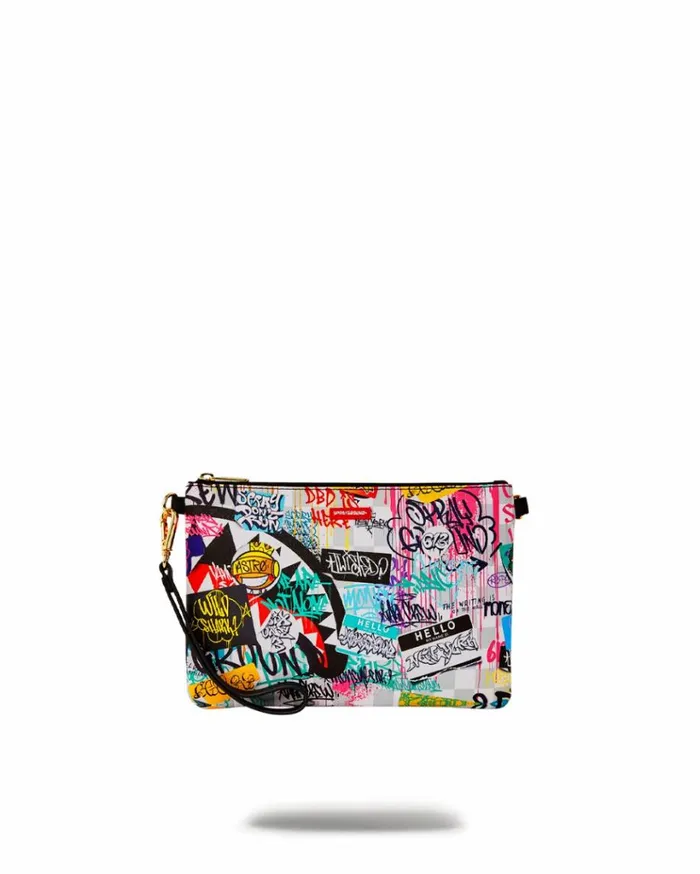 SPRAYGROUND CREATE ANOTHER DAY CROSSOVER CLUTCH W SHOULDER STRAP Bags