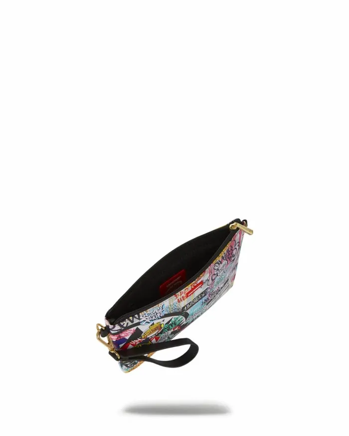 SPRAYGROUND CREATE ANOTHER DAY CROSSOVER CLUTCH W SHOULDER STRAP Bags