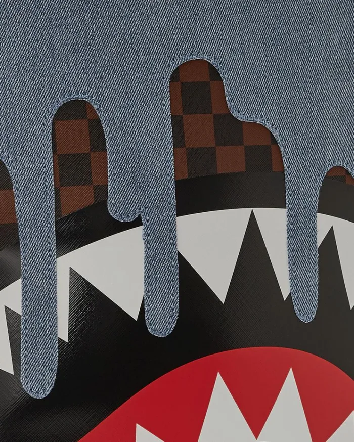 SPRAYGROUND FABRIC HOUSE SHARK DRIP BACKPACK Bags