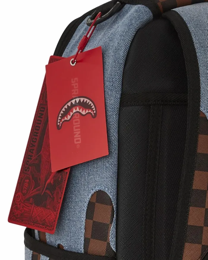 SPRAYGROUND FABRIC HOUSE SHARK DRIP BACKPACK Bags