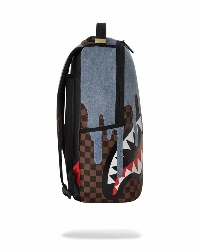 SPRAYGROUND FABRIC HOUSE SHARK DRIP BACKPACK Bags